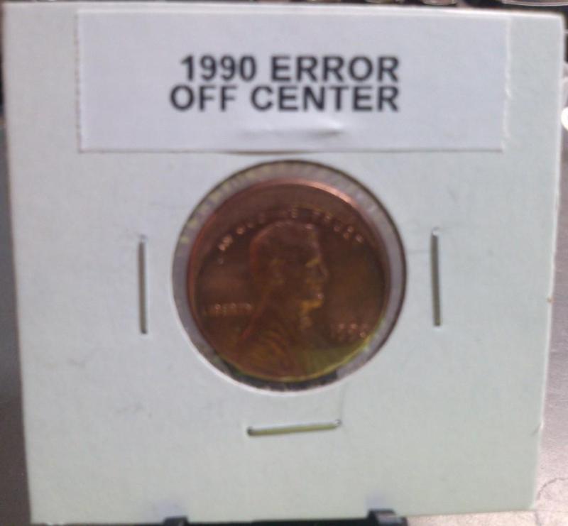1999 LINCOLN ONE CENT COIN ERROR CO...