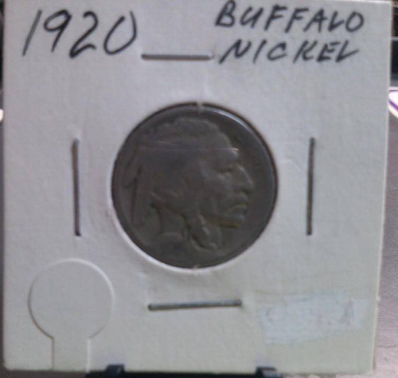 1920 BUFFALO NICKEL FIVE CENT COIN ...