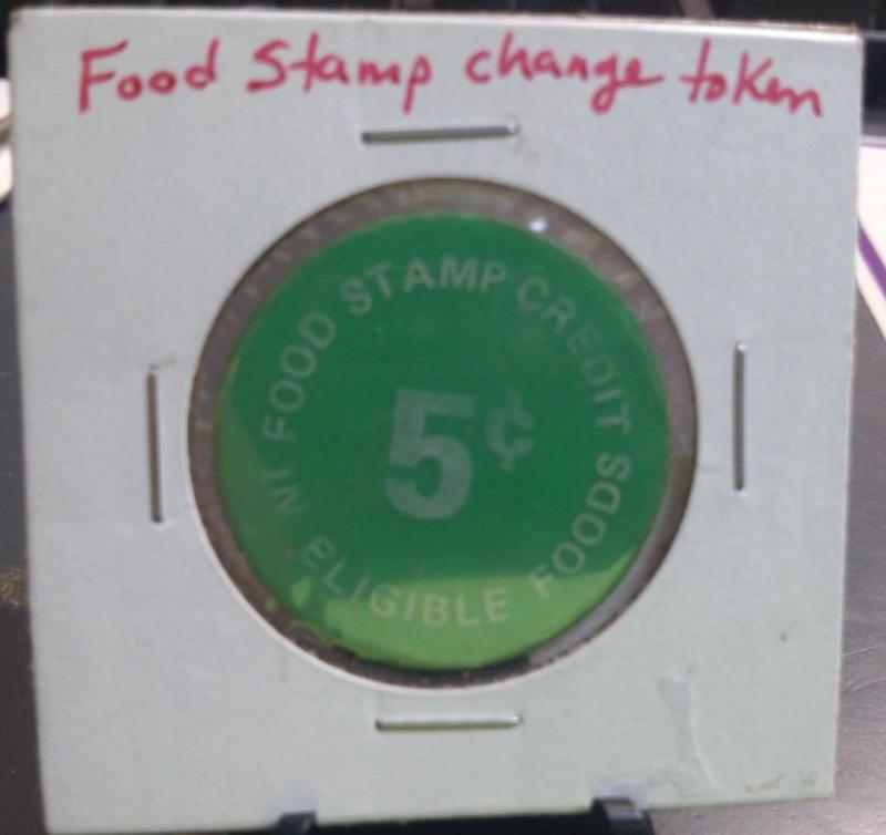 FIVE CENT FOOD STAMP CREDIT TOKEN C...