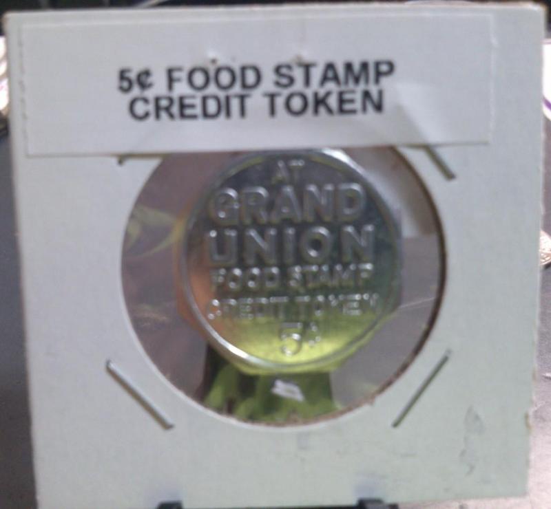FIVE CENT FOOD STAMP CREDIT TOKEN C...