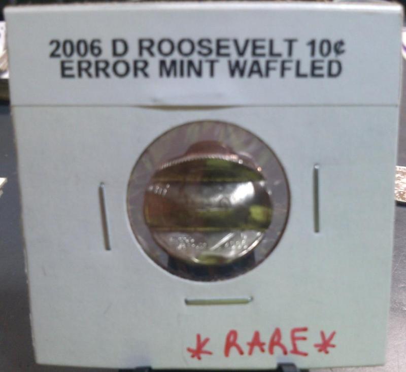 2006-D ROOSEVELT DIME ERROR COIN WA...