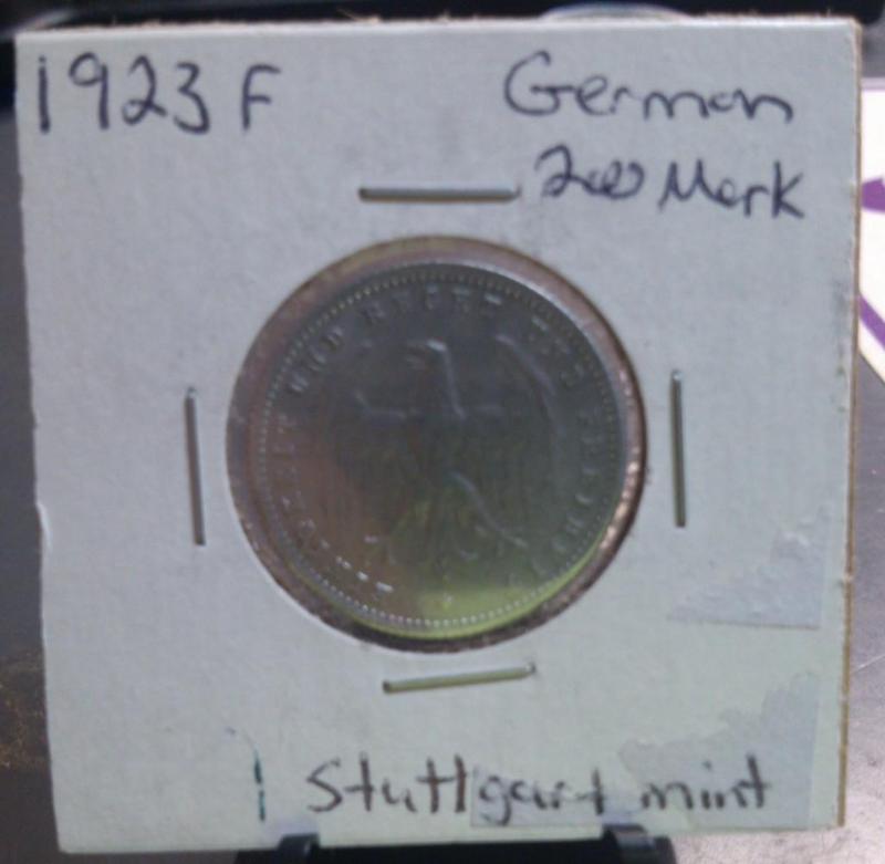 1923 GERMAN 200 MARK COIN STUTTGART...