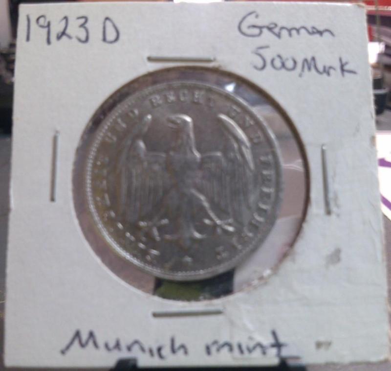 1923 GERMAN 500 MARK COIN MUNICH MI...