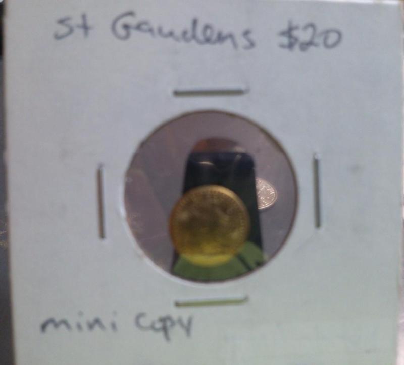 MINATURE $20 SAINT GAUDENS GOLD COI...