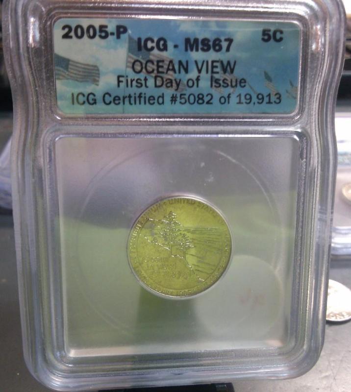 2005 P JEFFERSON NICKEL OCEAN IN VI...