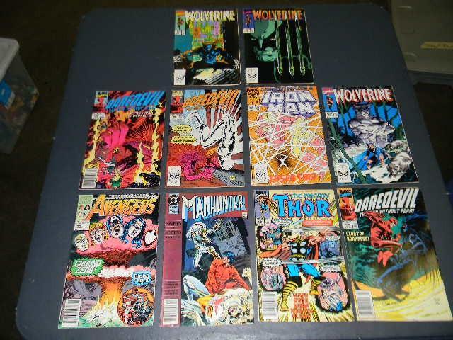 Lot of 10 comic books- 9 Marvel Com...