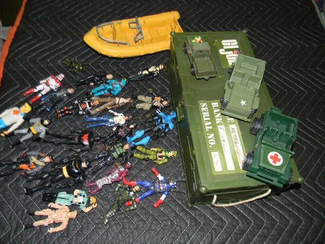 Green GI Joe carrying case full of ...