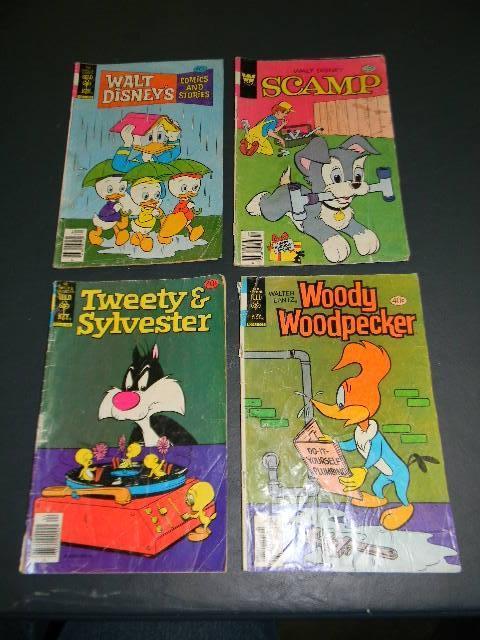 Lot of 4 vintage cartoon comic book...