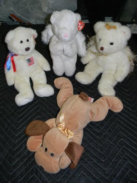 Lot of 4 Beanie Buddys - 2 have ta...