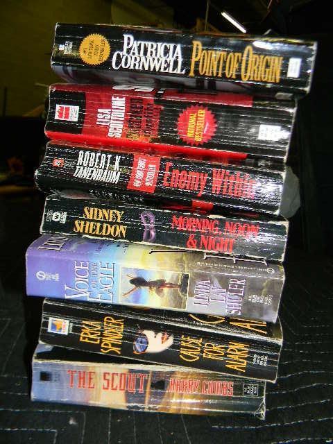 Lot of 7 adult novels - please insp...