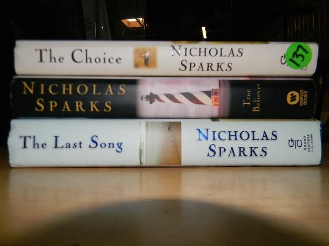 Lot of 3 Nicholas Sparks books - pl...