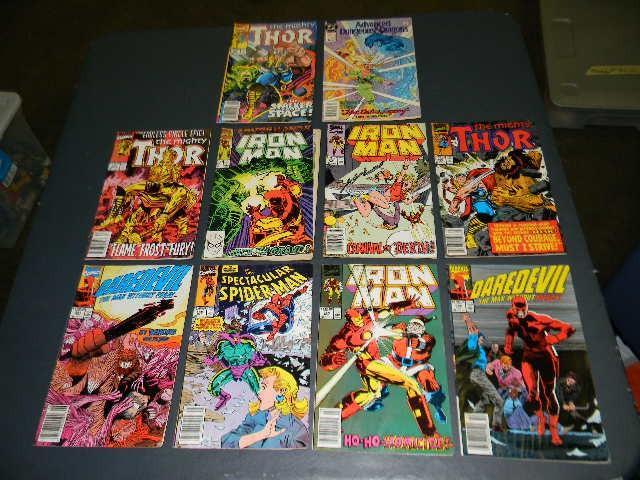 Lot of 10 comic books- 9 Marvel Com...