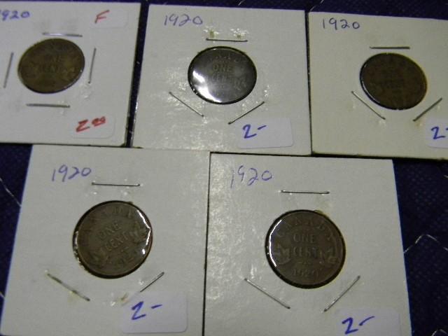 Lot of 5 uncirculated Canadian penn...