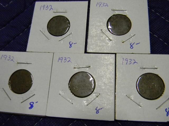 Lot of 5 uncirculated Canadian penn...