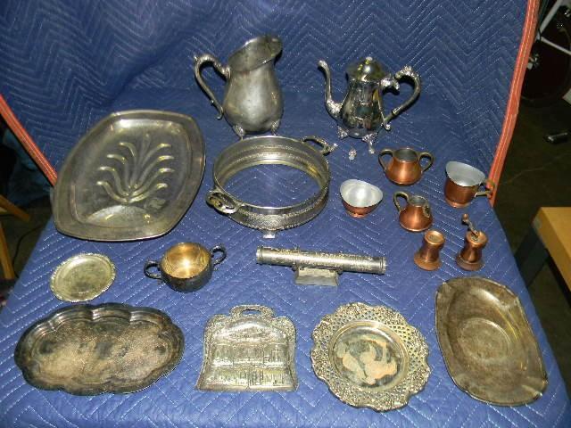 Lot of Silver Plate and Copper Plat...
