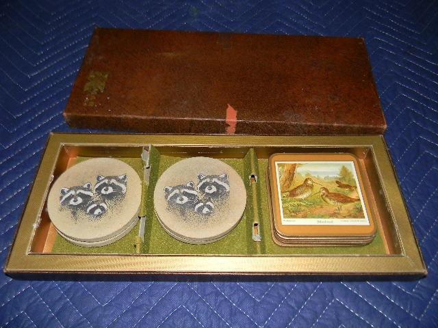 Two sets of matching coasters - fou...