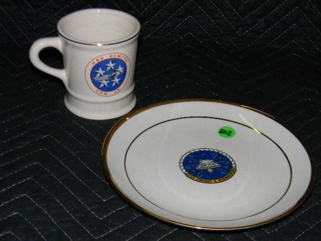 Lot of 2 - vintage U.S.S. Dwight D....