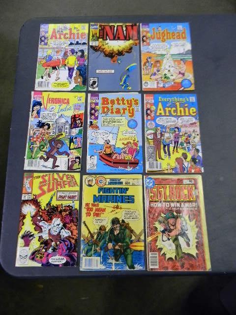 Lot of 9 miscellaneous comic books-...