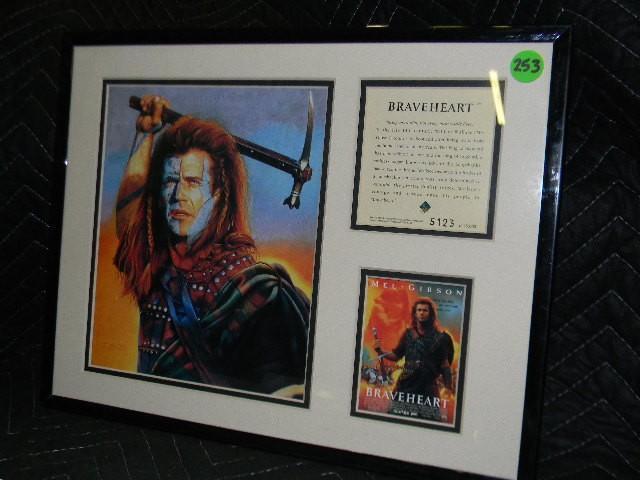 Collectible Braveheart framed pictu...