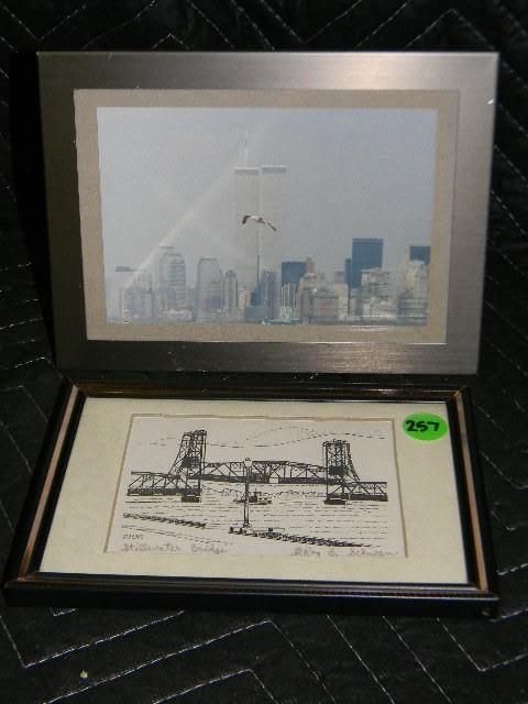 Lot of 2 - framed picture of the Tw...
