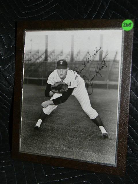 Minnesota Twins Jim Knot AUTOGRAPHE...