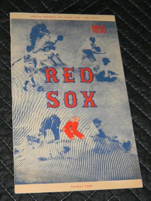 1955 Boston Red Sox game program - ...