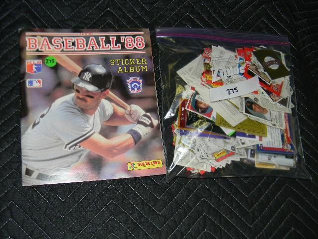 1988 Baseball sticker album, misc. ...