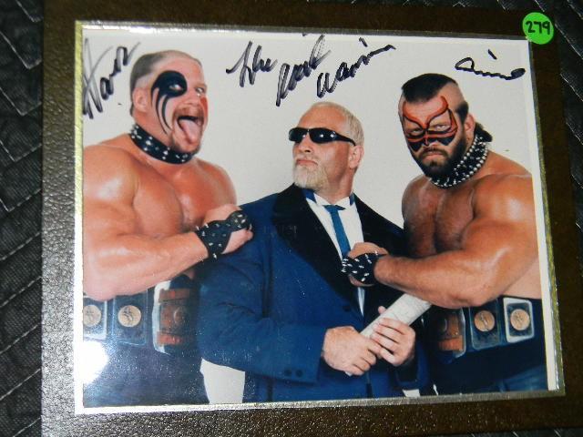 The Road Warriors AUTOGRAPHED photo...