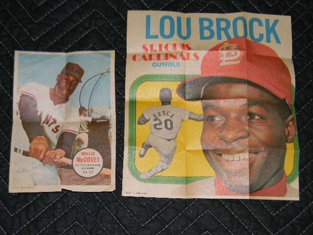 Lou Brock and Willie McCovey poster...