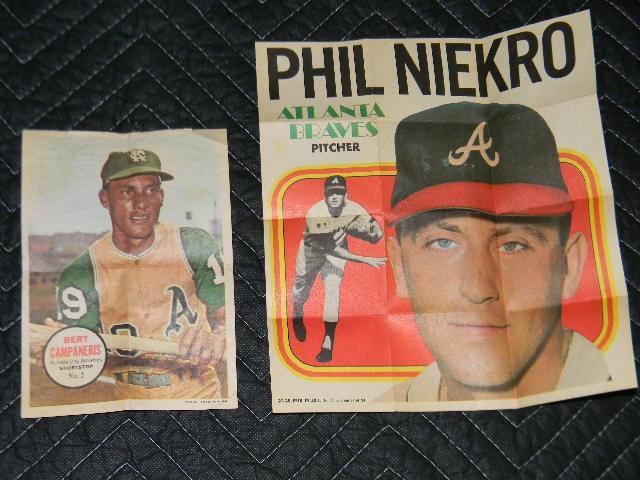 Phil Niekro and Bert Campaneris pos...