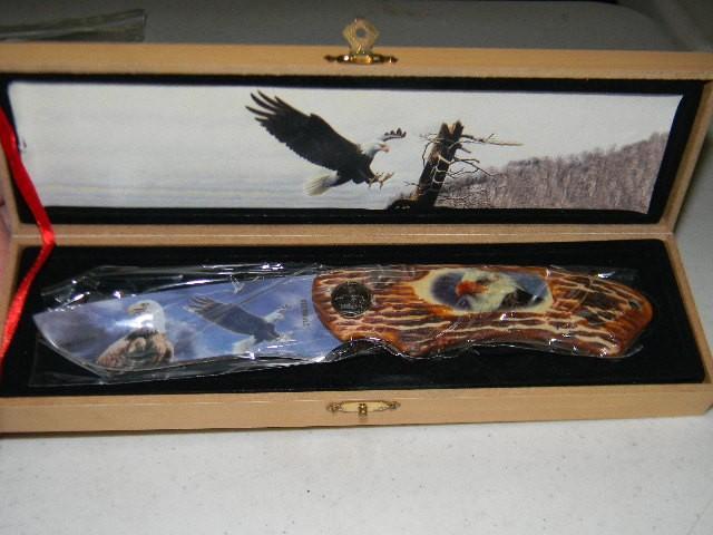 Very cool knife with eagles on the ...
