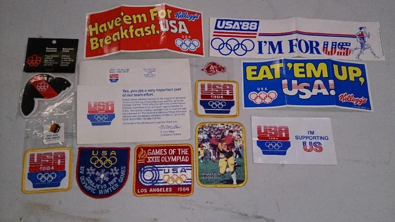 Lot of 1984 Olympic memorabilia - p...