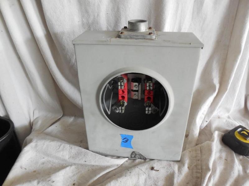 lot 13 image: 100 Amp Meter Base. Coolstuff...