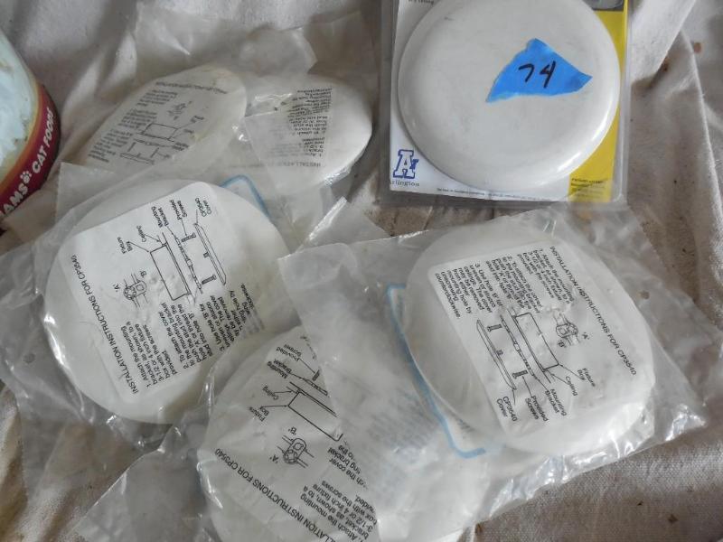 lot 74 image: 8 round ceiling box covers. &nbspC...