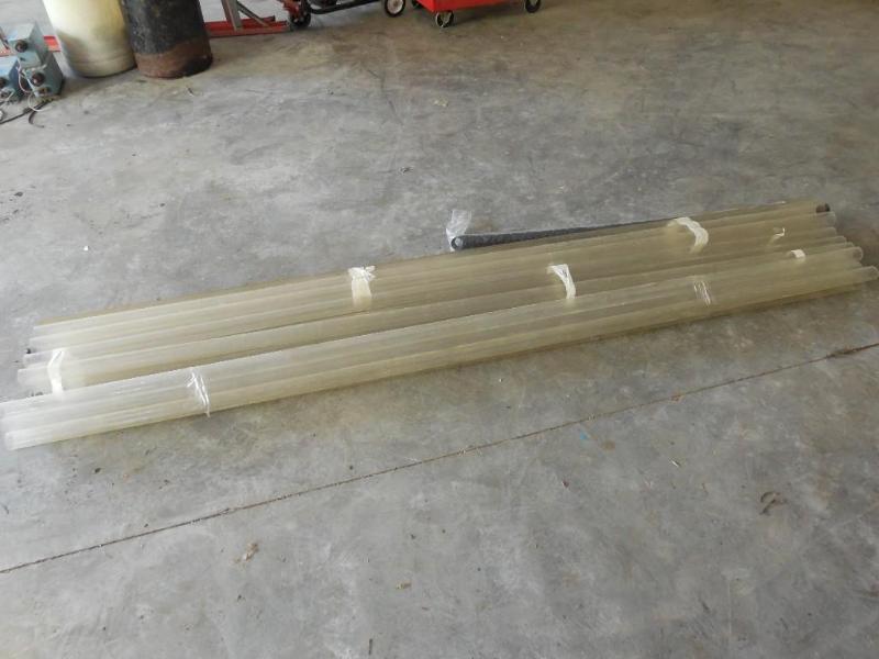 lot 93 image: (20) 8 ft. T 12 Lamp covers with en...