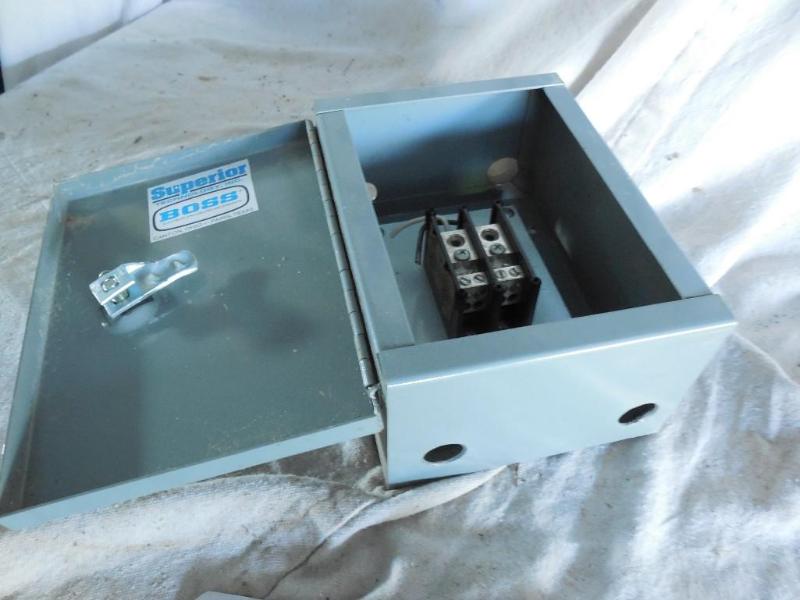 lot 94 image: 8 x 6 x 4 Box with terminals. Cools...