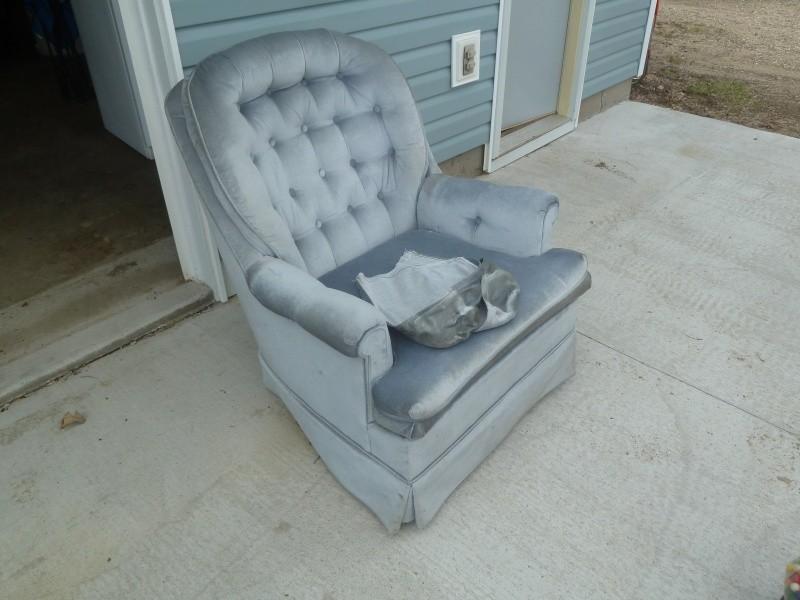 Blue Rocking chair...