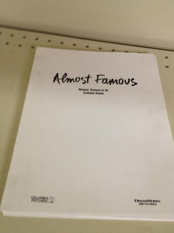 lot 47 image: Almost Famous Screenplay