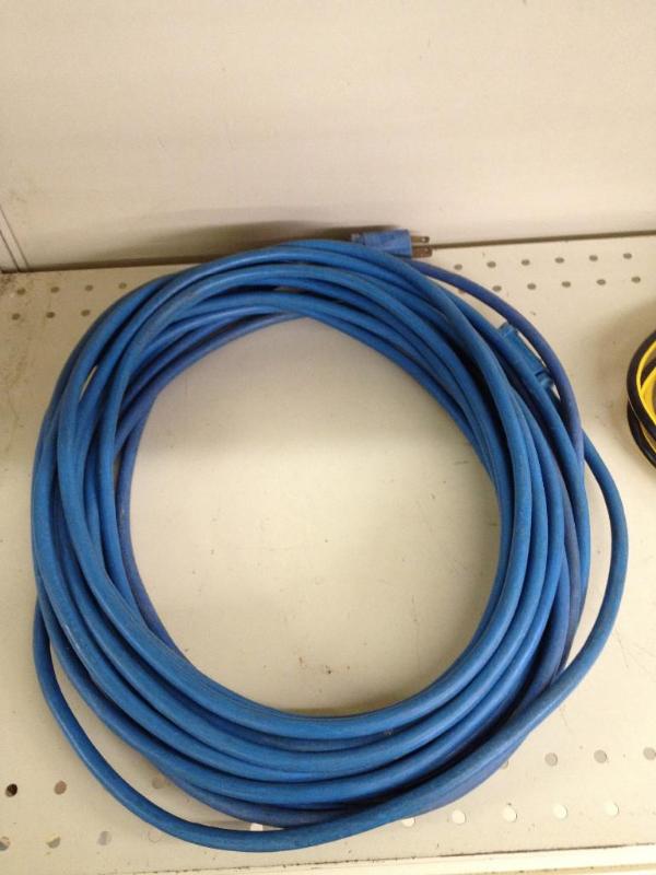 lot 50 image: Blue  Yellow Extension Cords
