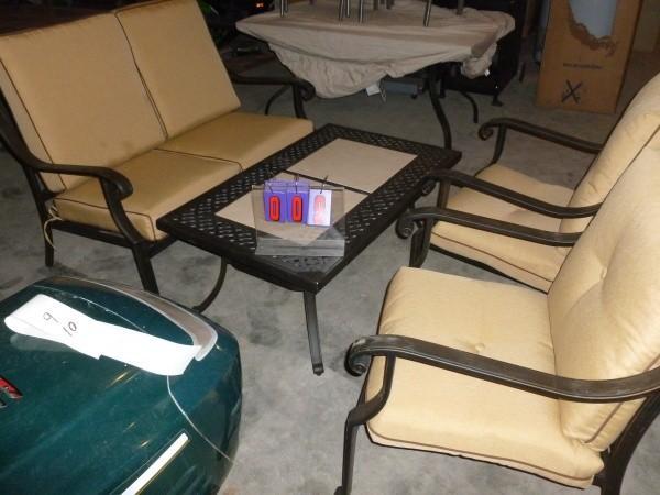 Outdoor patio set. Appears to be in...