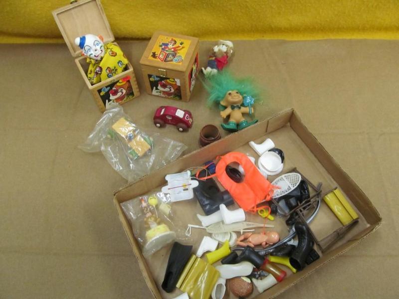2 Wood Jack in Box, wooden toys, bu...