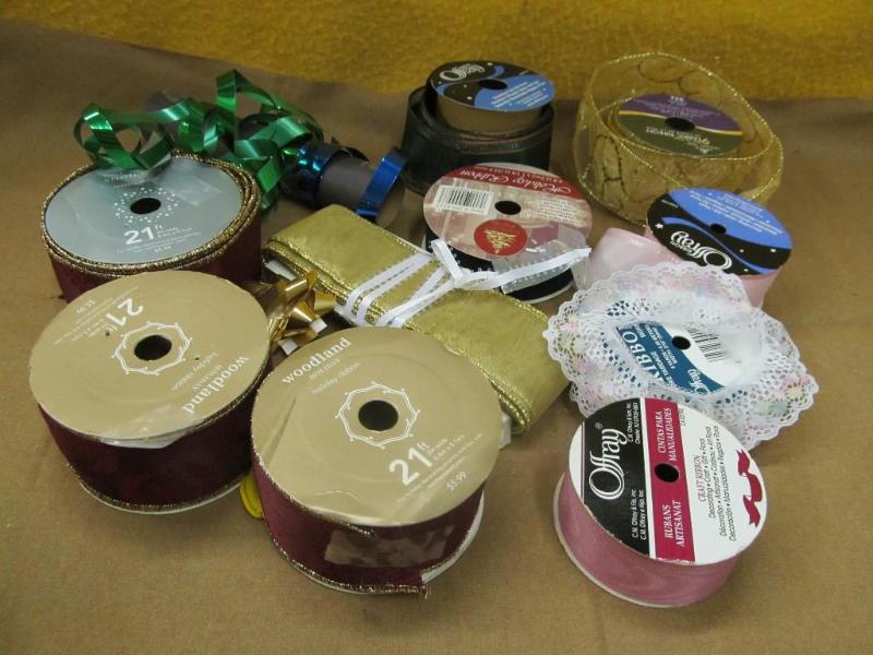 Styrofoam Container with ribbon, la...