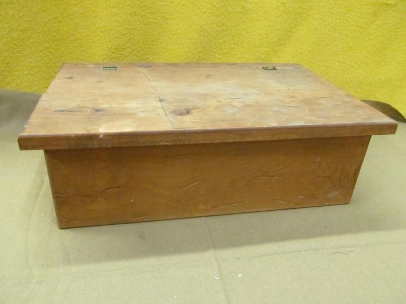 Covered wooden box 19&quot x 12&qu...