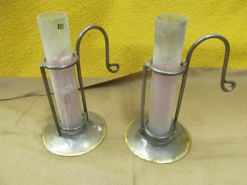 Candle Holders with glass inserts...