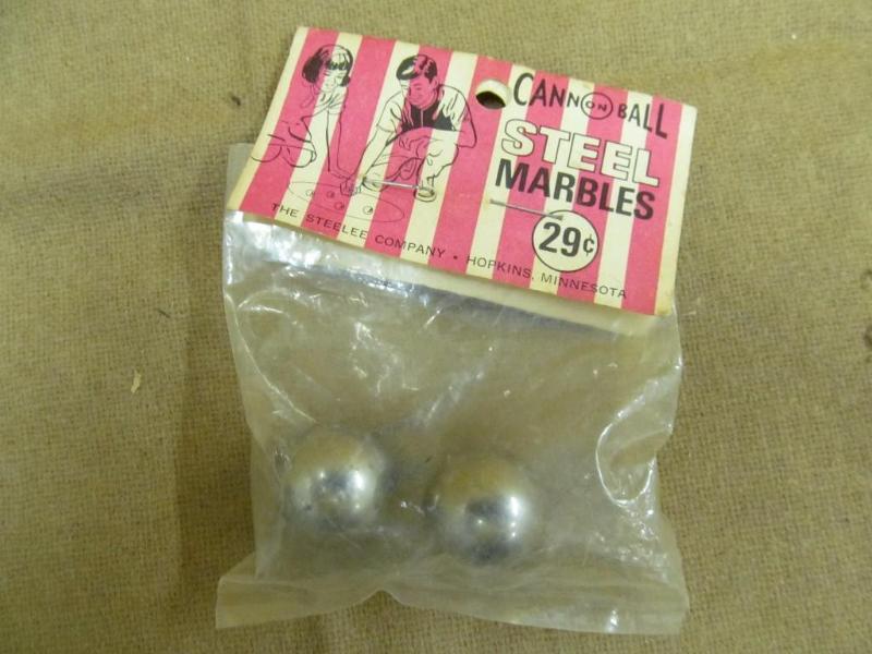 Pair of Vintage Canon ball steel ma...