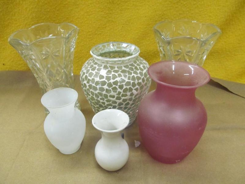 6 Flower vases 1- with magnet - 2 m...