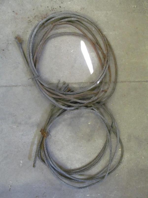2 lengths of cable 58&quot diamet...