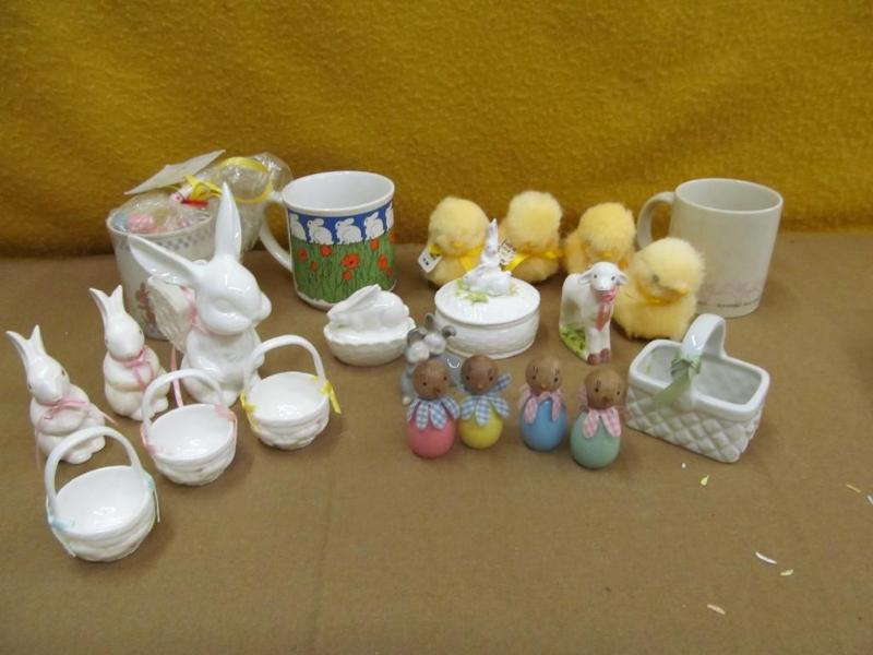 Easter Mugs, Bunnys lamb, baskets,...