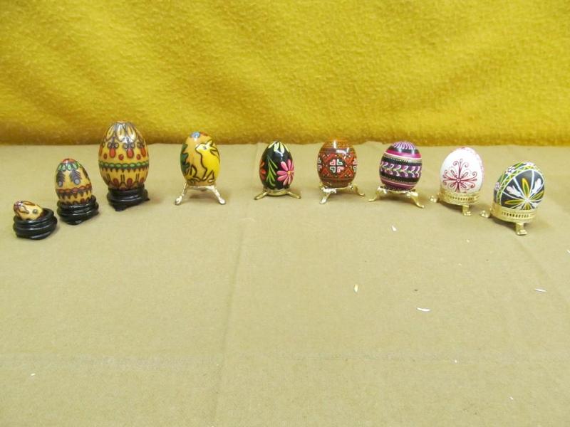 Hand painted Wood and Real Eggs wit...