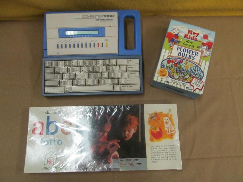 V-Tech pre computer, Kids flower ga...